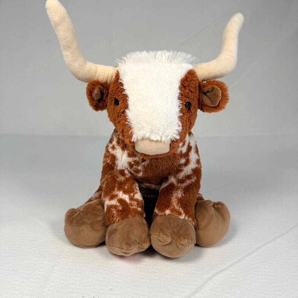 Build-A-Bear Texas Longhorn Cow Plush UT BAB Stuffed Animal